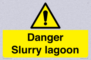 Danger Slurry lagoon